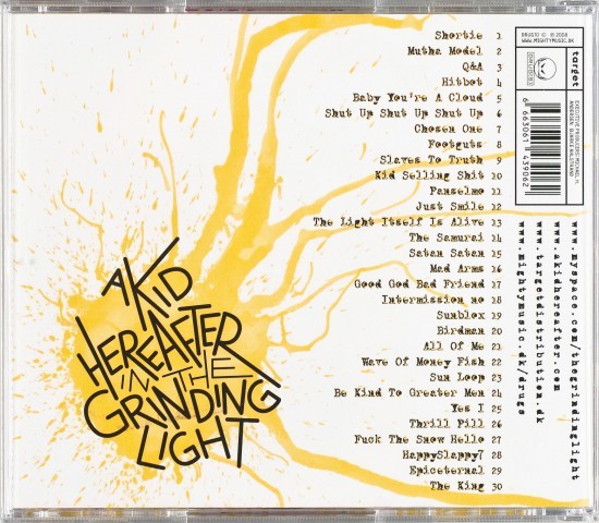 Back Cover: A Kid Hereafter in the Grinding Light by Mike Bennewitz aka butcherBaker