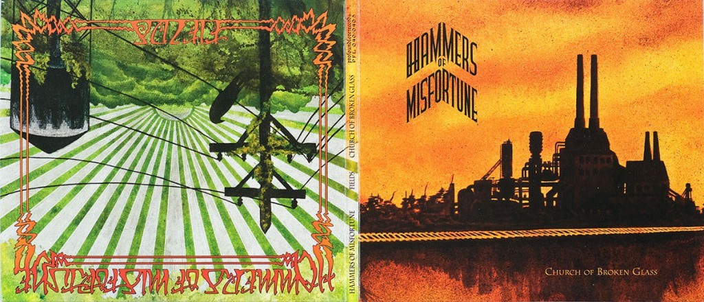 Cover Spread for Hammers of Misfortune Double Album by butcherBaker aka Son of Witz and Sonju Ratler