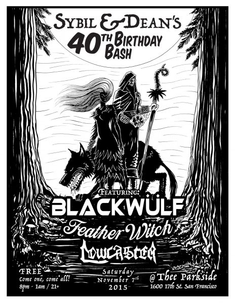 Blackwulf Featherwitch Lowcaster Flyer by butcherBaker