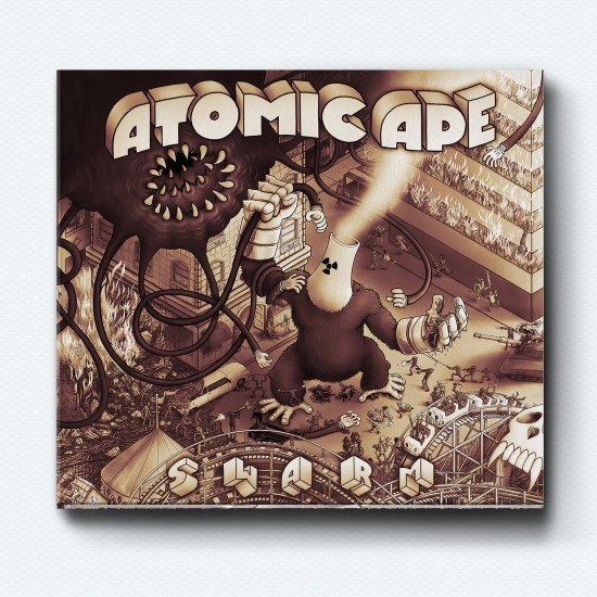Atomic Ape Digipak Cover by Mike Bennewitz Sonofwitz butcherBaker