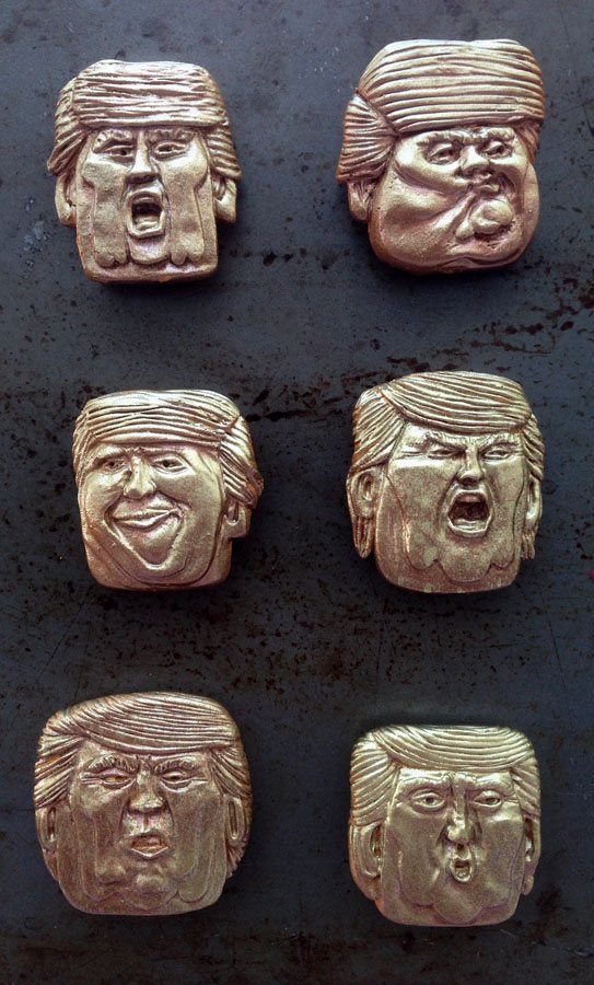 First Batch of Trumpie caricature mini masks by Son of Witz ©2017