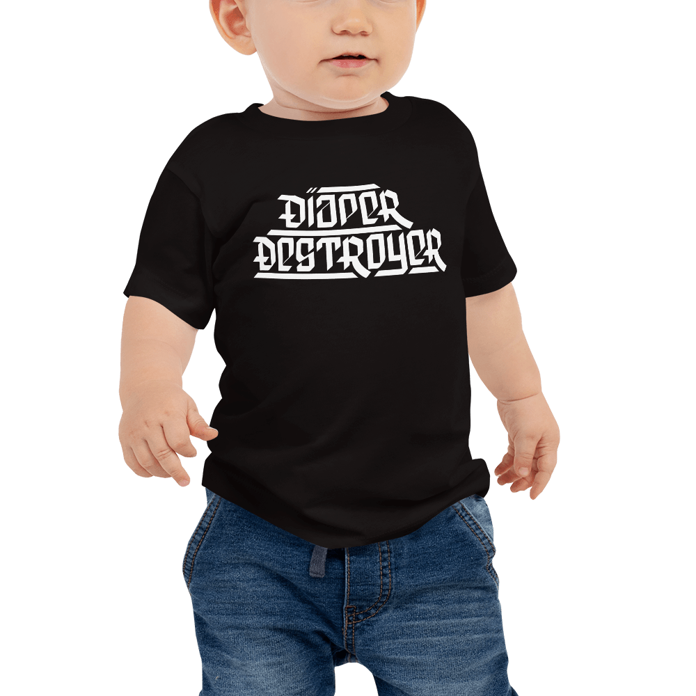 Download Diaper Destroyer Shirt Baby Jersey Short Sleeve Tee Black Son Of Witz