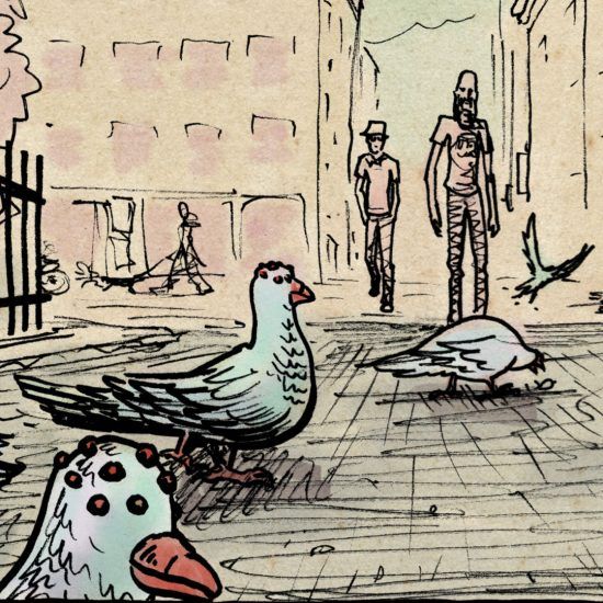 Detail from Street Meat, drawn by Mike Bennewitz