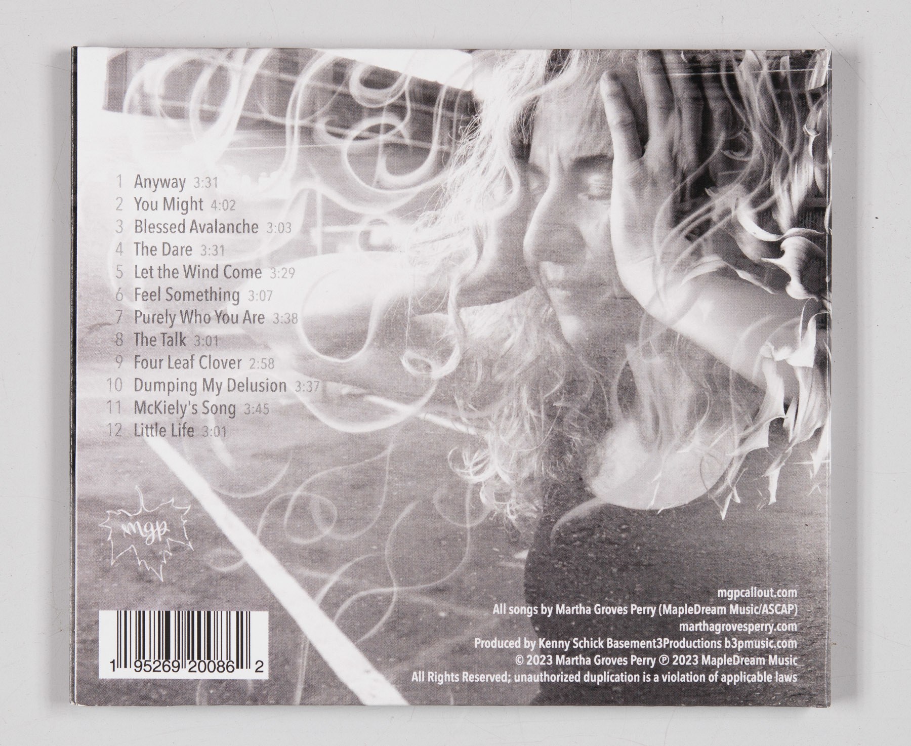 Martha Groves Perry: Callout album cover: Back